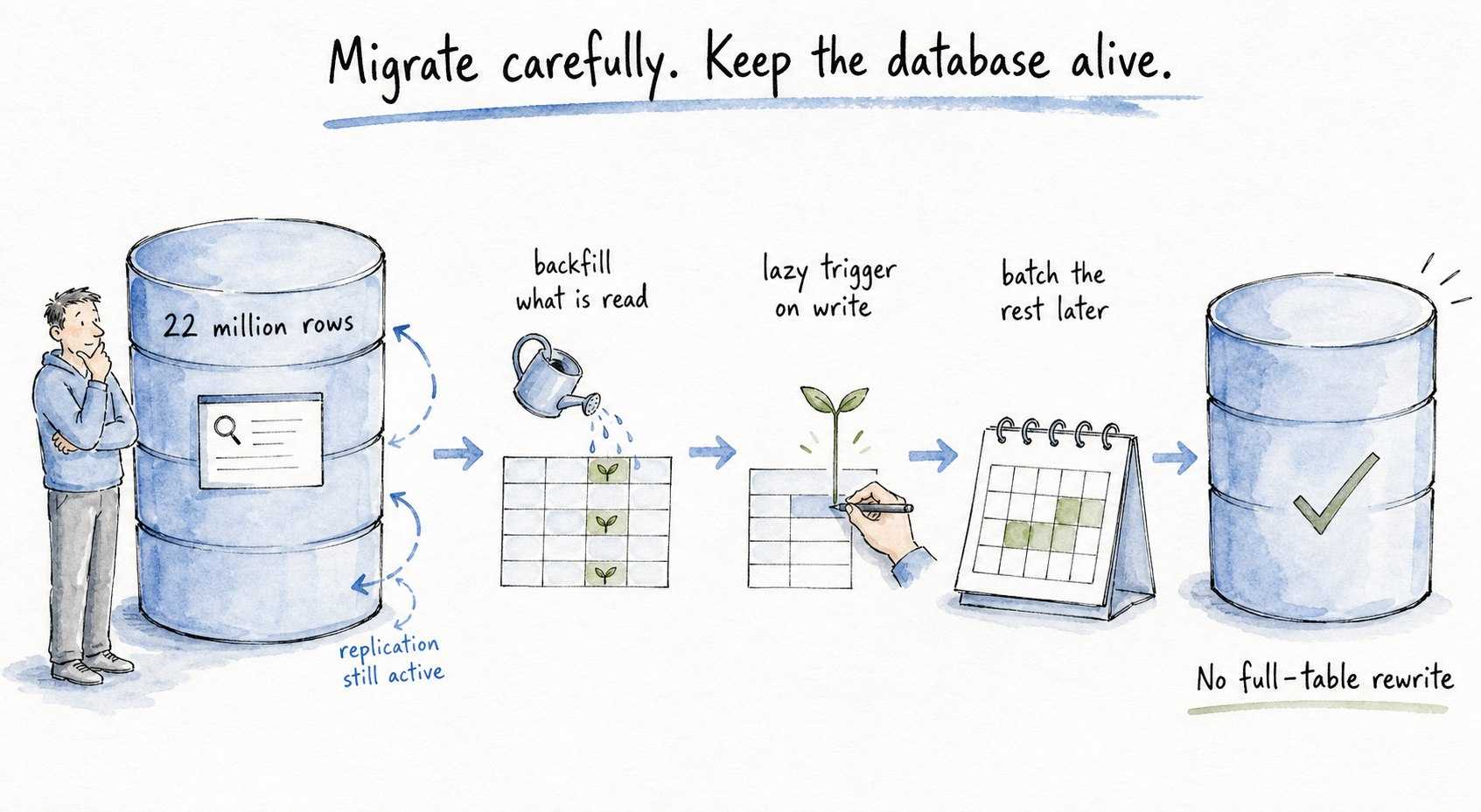 Migration timing comparison